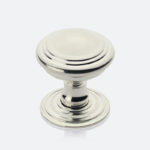 Polished Silver door knob from strada