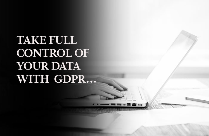 GDPR Take Control Of Your Data Web Banner