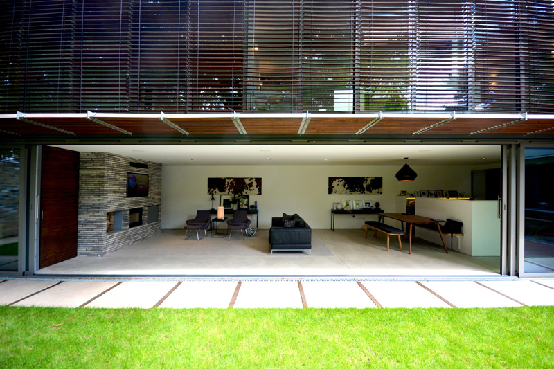 Garden View Of Open Living Room In Mew Residence
