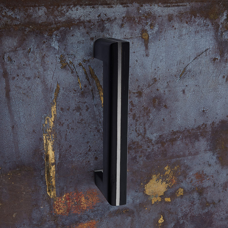 Black and Silver Cabinet Pull Handle