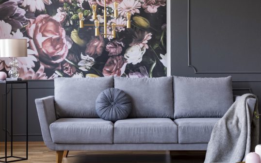 Grey Sofa In Living Space