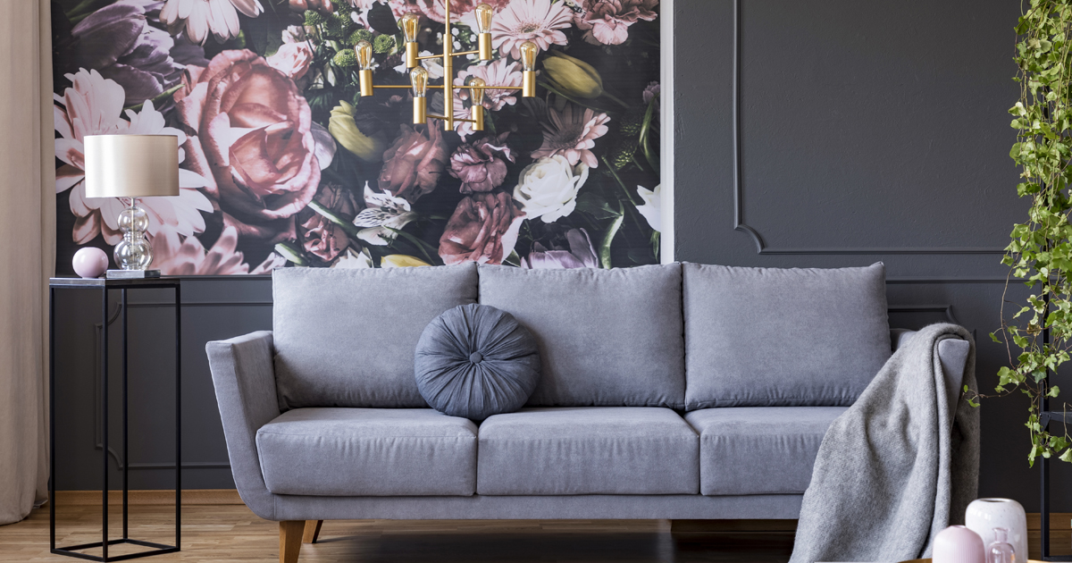 Grey Sofa In Living Space