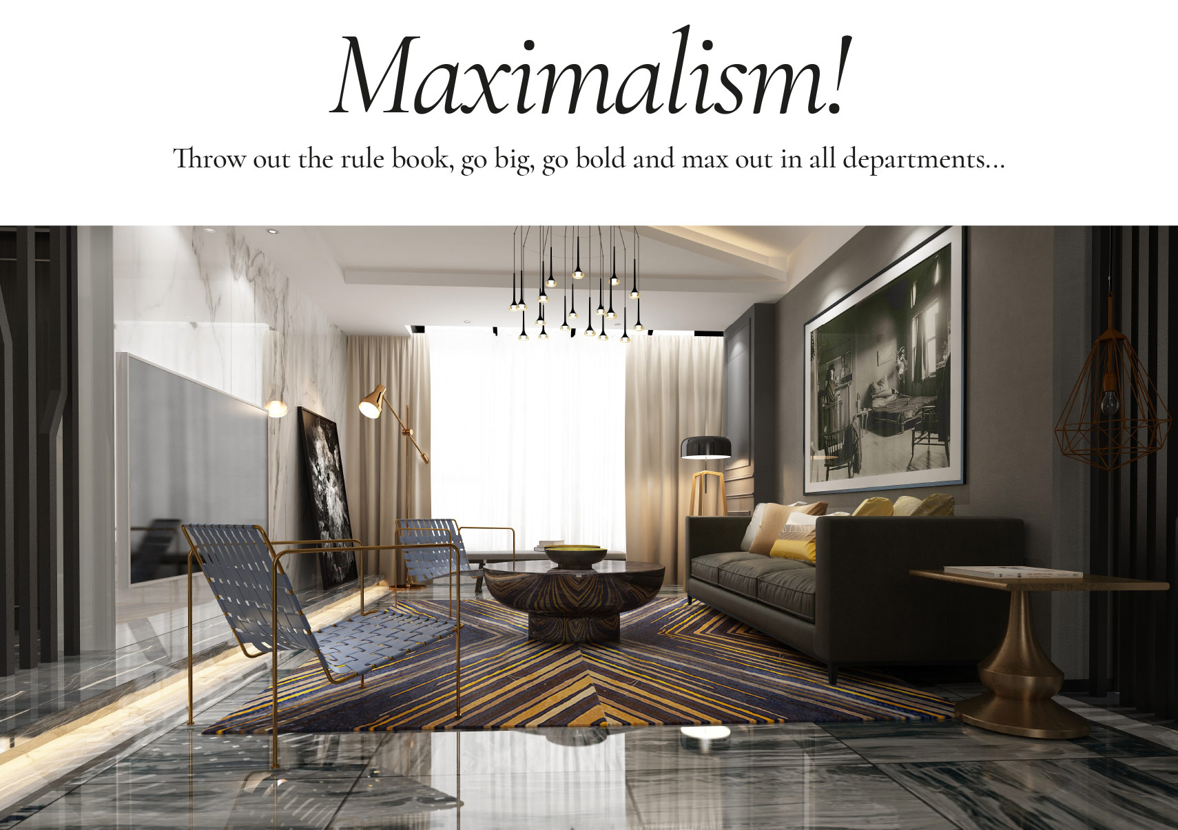 Maximalism Interior Design Poster