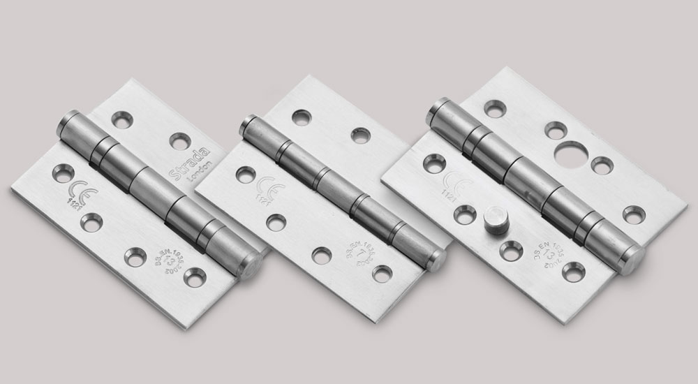 Ball bearing hinges range from Strada